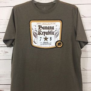 Banana Republic Graphic Tee Travel Explore Mens